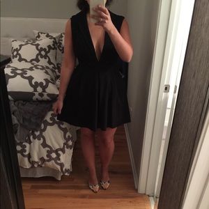 Lulus classic black cocktail dress. Size medium.